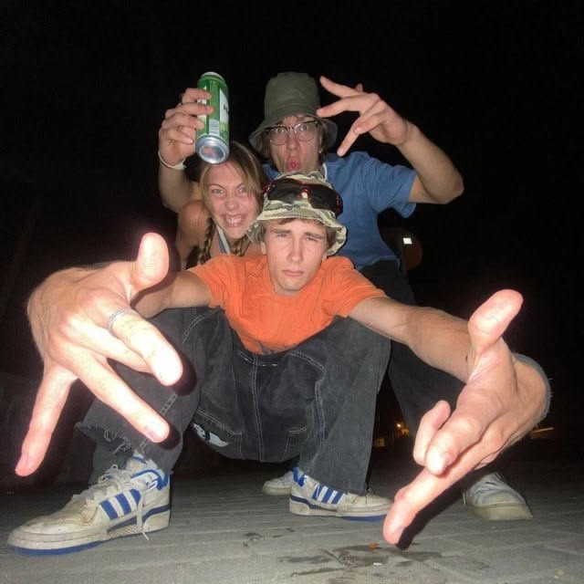 Late night group shot