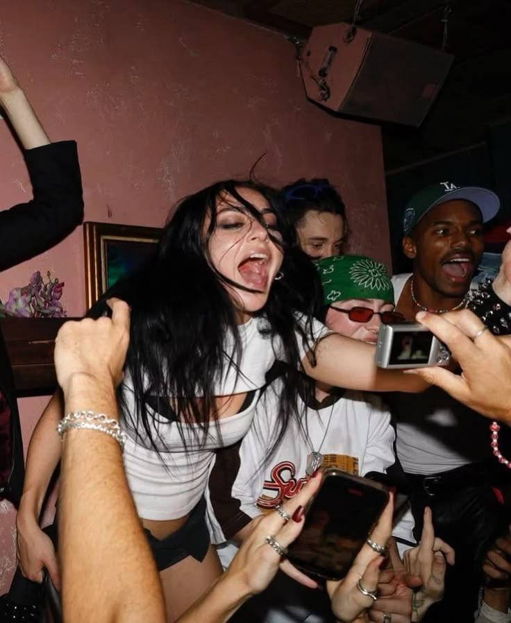 House party — crowd surf moment